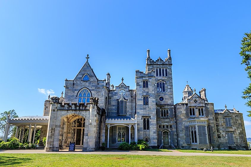 Lyndhurst, the estate of Jay Gould and a National Historic Landmark since 1966, located in Tarrytown, New York, USA.