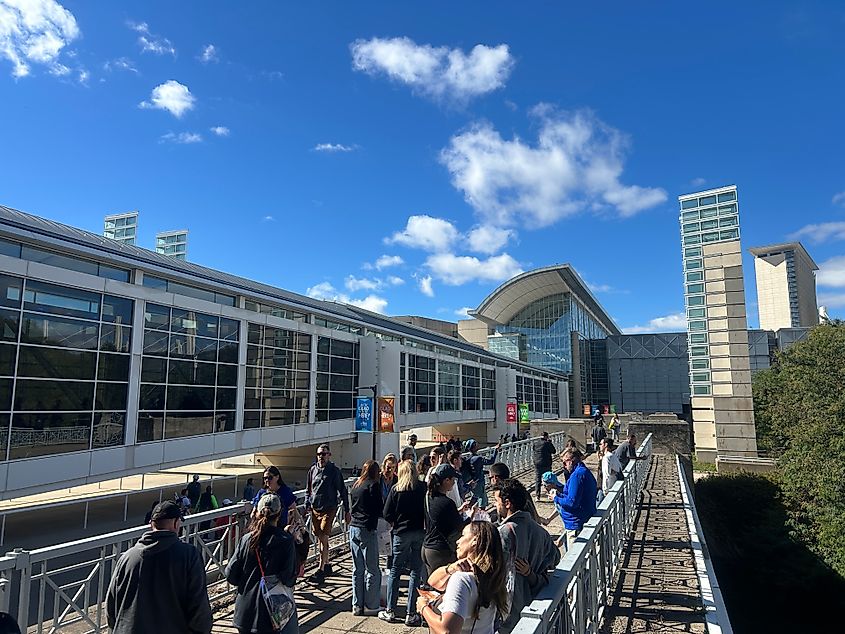Exterior of McCormick Place conference and exhibition centre
