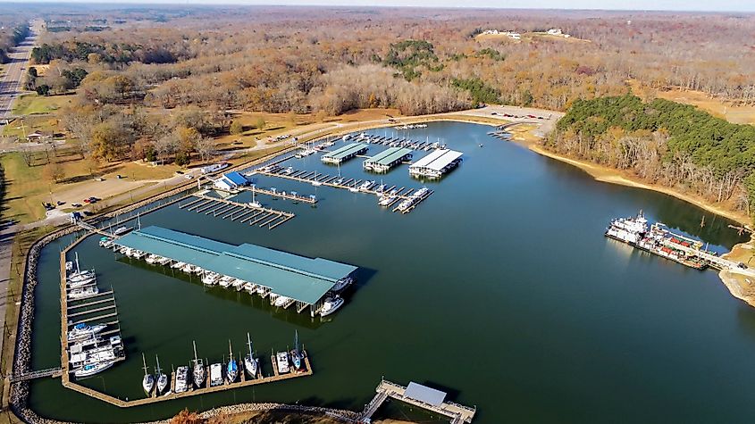 Paris Landing Marina in Tennessee on Kentucky Lake.