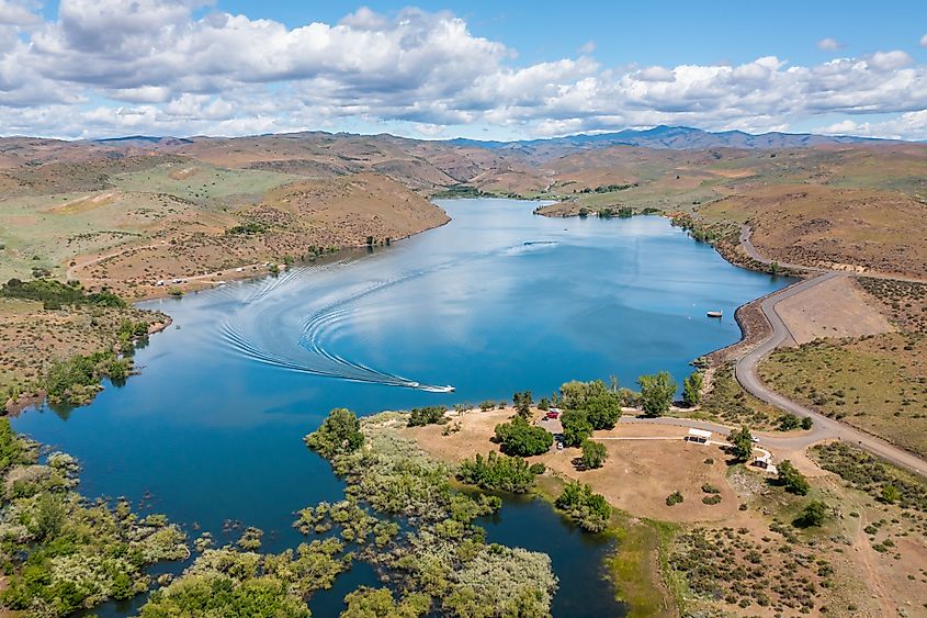 Mann Creek Dam and Reservoir near Weiser, Idaho.