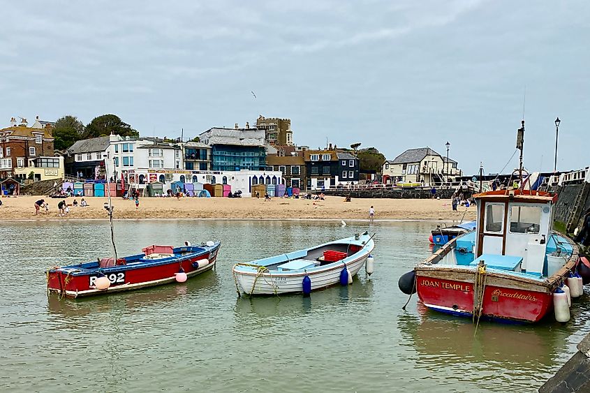 Broadstairs with Bleak House in the background Image credit Bryan Dearsley