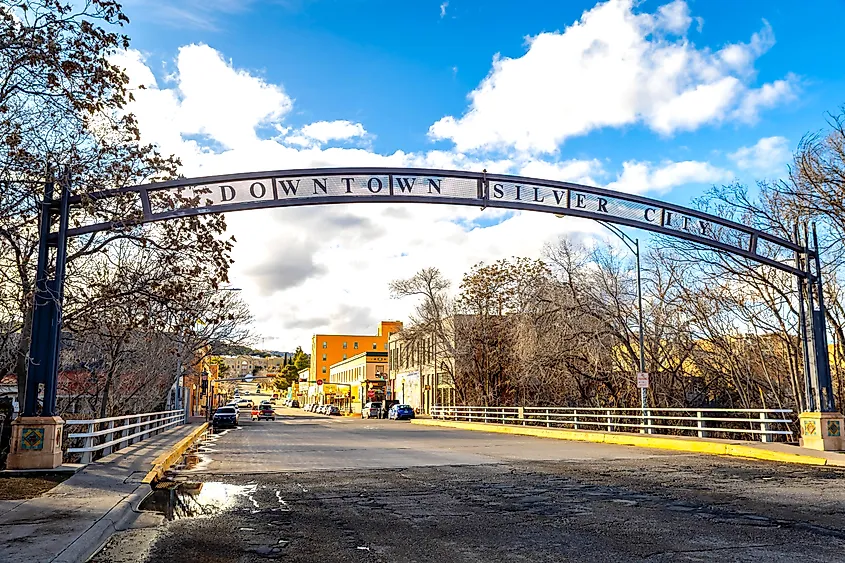 Downtown Silver City, New Mexico, in the historic center.