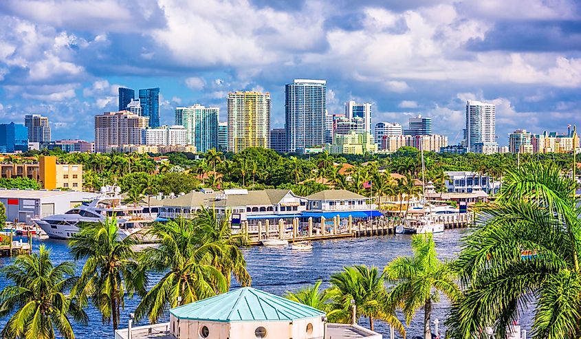 Fort Lauderdale, Florida, skyline.