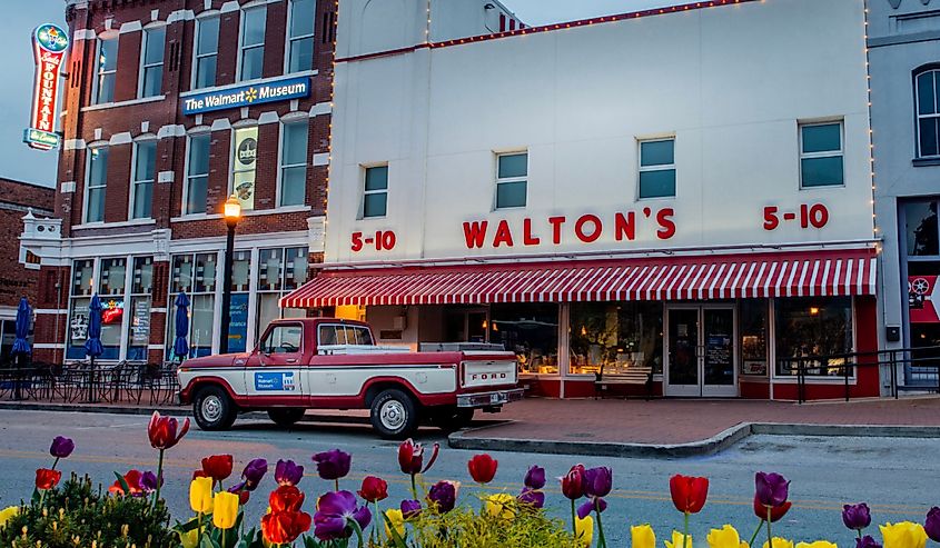 Downtown Bentonville, Arkansas.