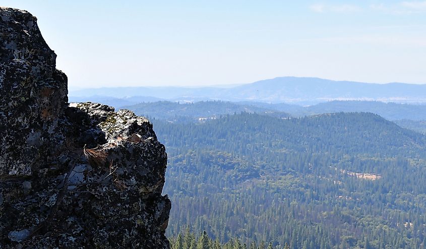 Cougar Rock on the Arnold Rim Trail in California
