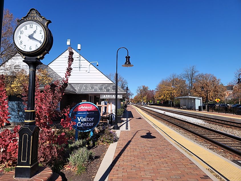 Train station in Ashland, Virginia. Image by OJUP via Shutterstock.