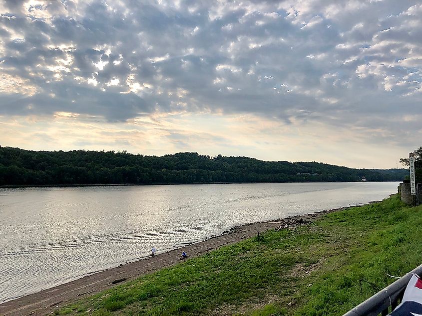 Ohio River from Front Street, New Richmond, OH