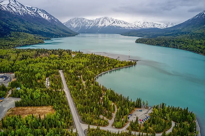 Shoreline in Kenai, Alaska.