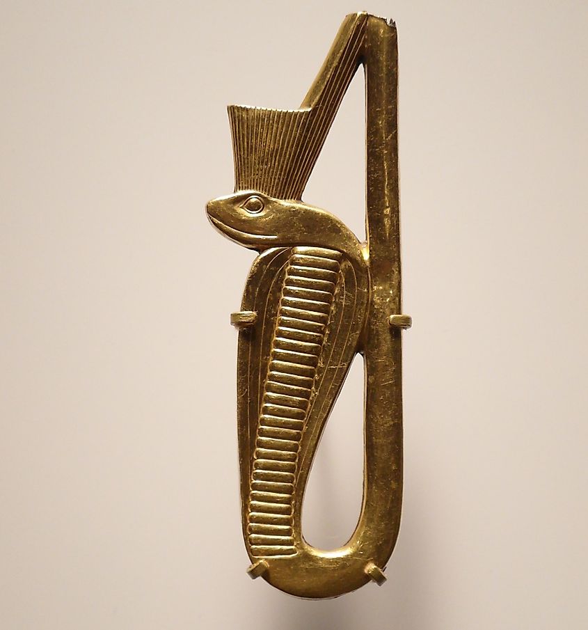 Uraeus with the Red Crown of Lower Egypt.
