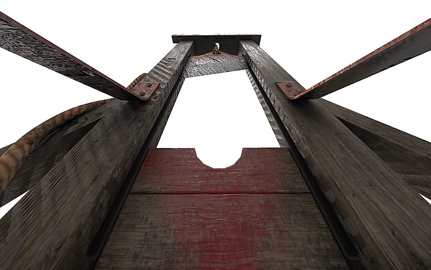  Saint Pierre and Miquelon is  the only place ever to use a guillotine in North America