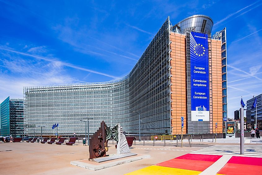 European Commission Headquarters building in Brussels, Belgium.