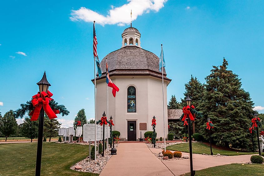 The Silent Night memorial chapel in Frankenmuth, Michigan. 