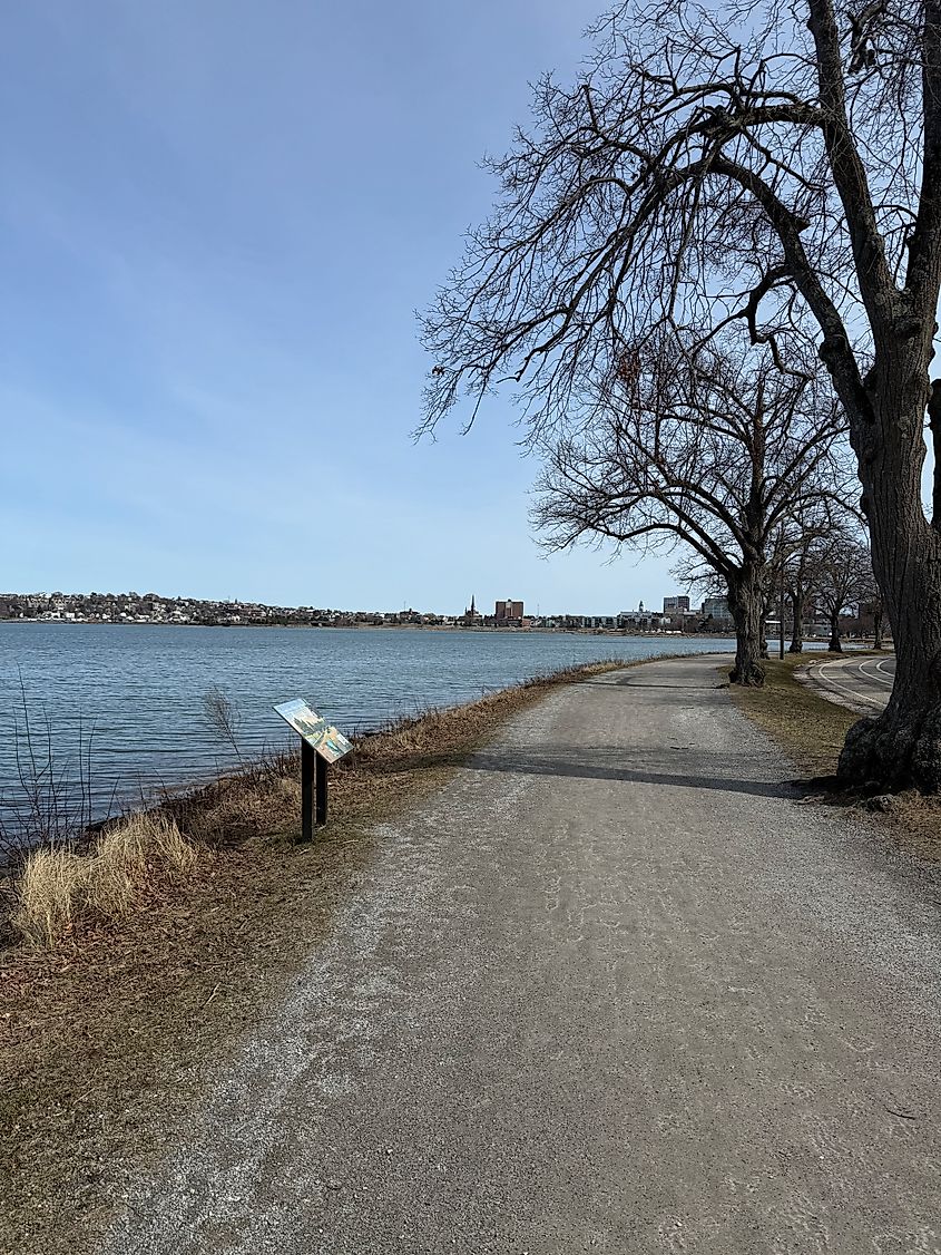 Back Cove Trail, Portland, Maine.