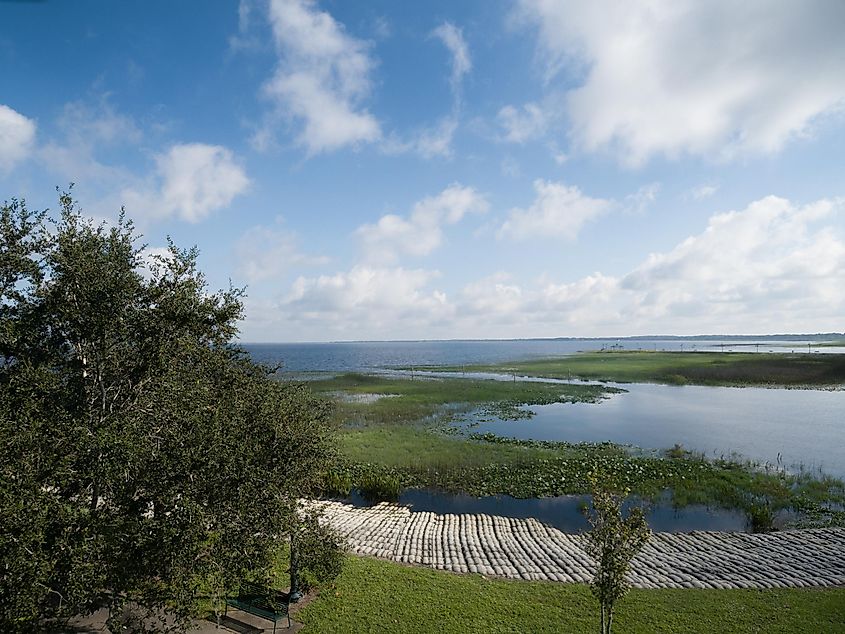 Morning at Lake Tohopekaliga from Lakefront Park in Osceola County Florida