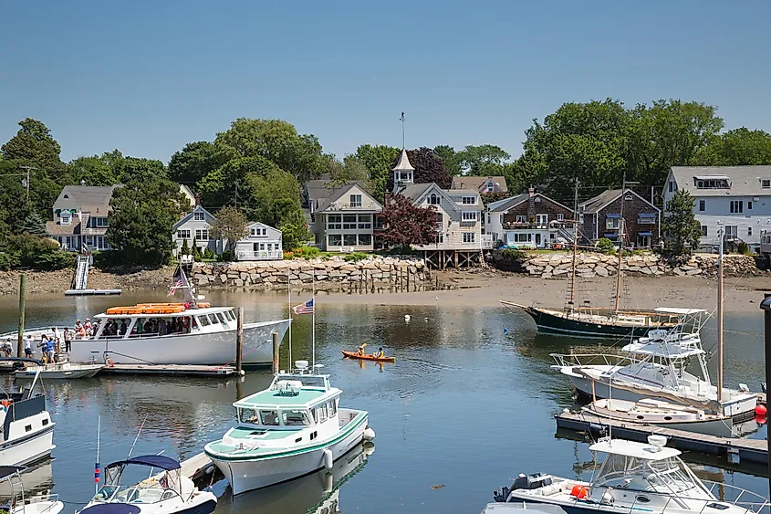 Kennebunkport New England Maine USA on a sunny afternoon