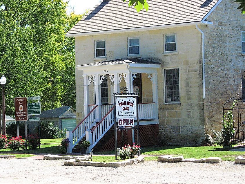 The Rawlinson-Terwilliger Home, home to the Trail Days Cafe and Museum.