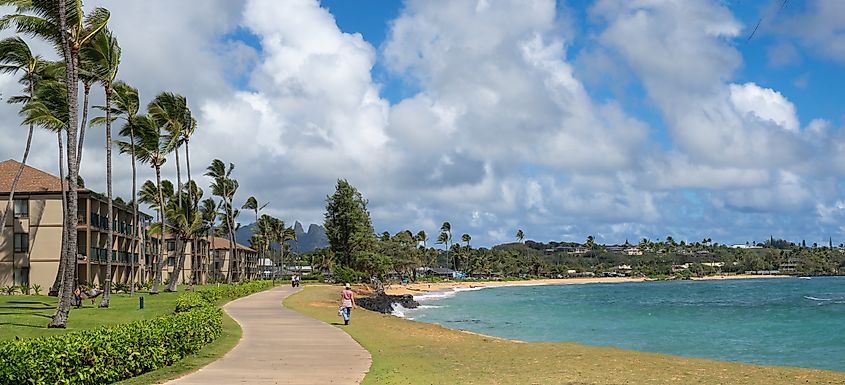 A gorgeous beach near Kapa'a, Kaua'i, Hawaii.