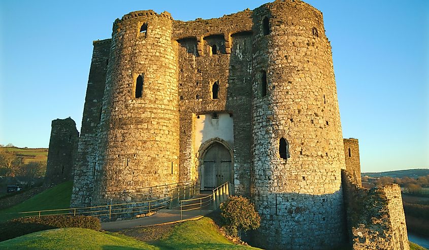 Kidwelly Castle, Carmarthenshire, Wales, UK