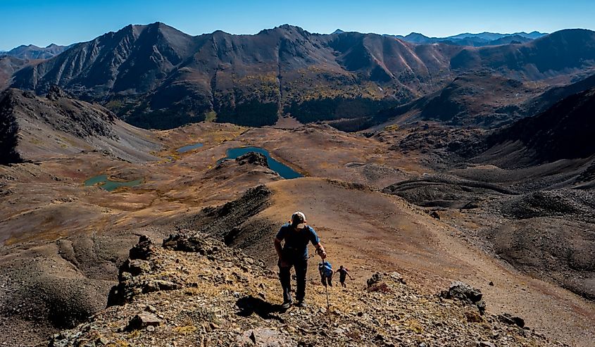 Hiking in the Sawatch Mountains, Colorado