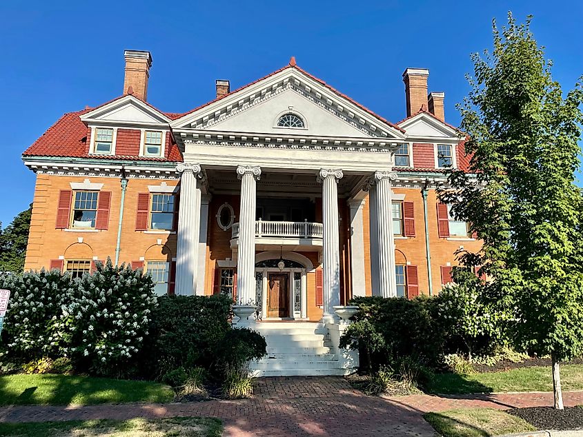 The outside of the West Mansion in Portland, Maine.