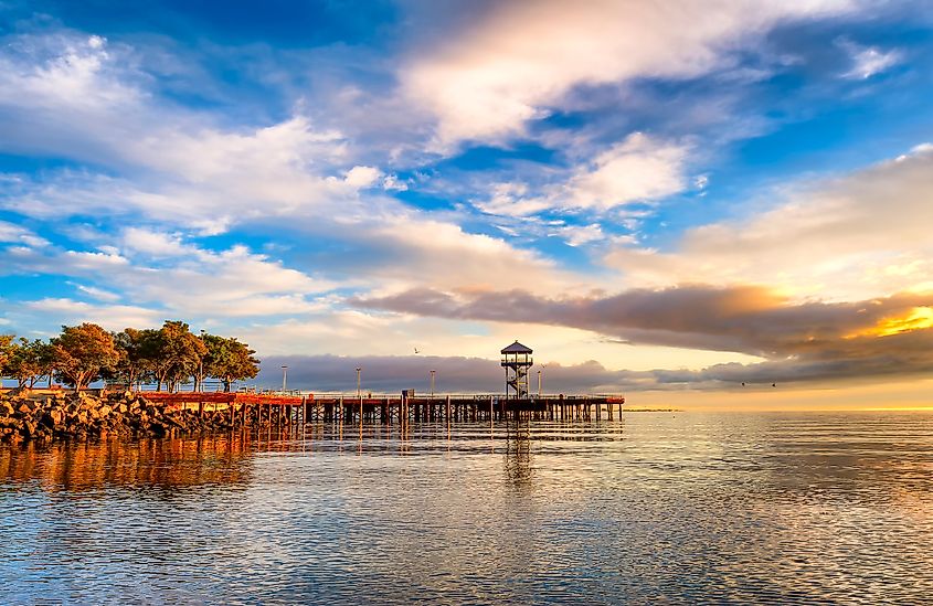 The pier at Port Angeles, Washington.