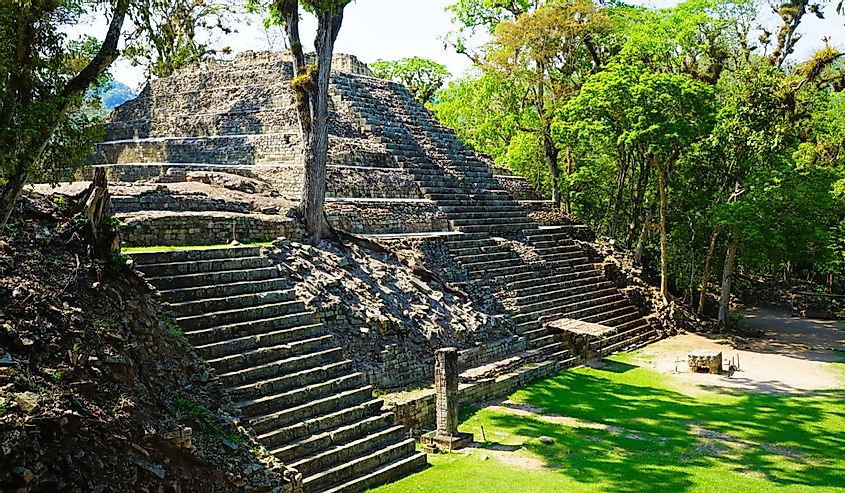 Maravilla mundialmente famosa Ruinas mayas de Copán en Honduras.