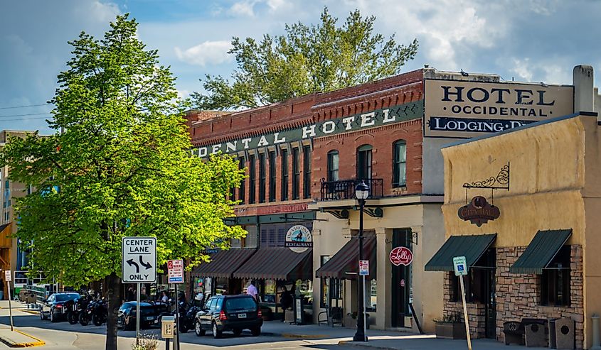 The Occidental Hotel Lodging and Dining along the city