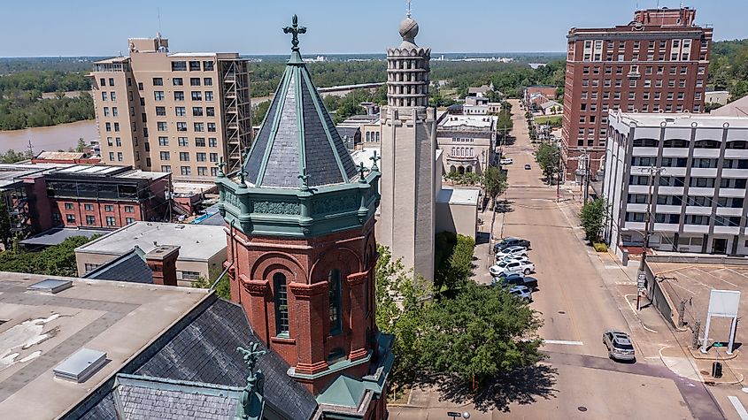 downtown Vicksburg, Mississippi