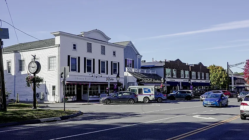 Downtown Ridgefield, Connecticut.