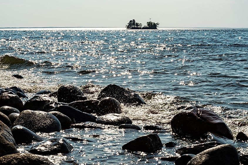 Tiny Island on Mille Lacs in Minnesota