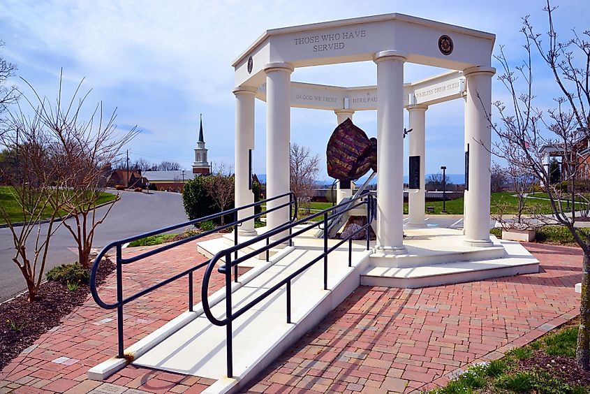 Vinton, Virginia / USA - March 29, 2019: The war memorial in the town of Vinton, Virginia. The Old Major via Shutterstock