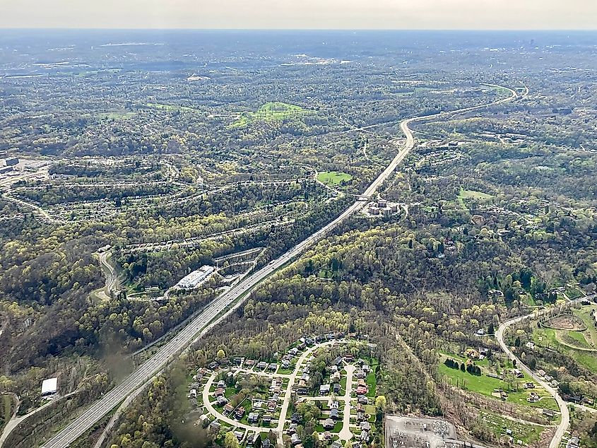 Interstate 376 near Monroeville, Pennsylvania, USA