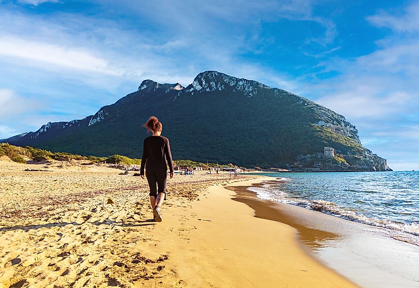 The famous mountain on the Tirreno sea, in the province of Latina, very popular with hikers for its beautiful landscapes.