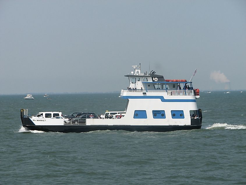 The William Market passenger and vehicle ferry, operated by the Miller Boat Line.