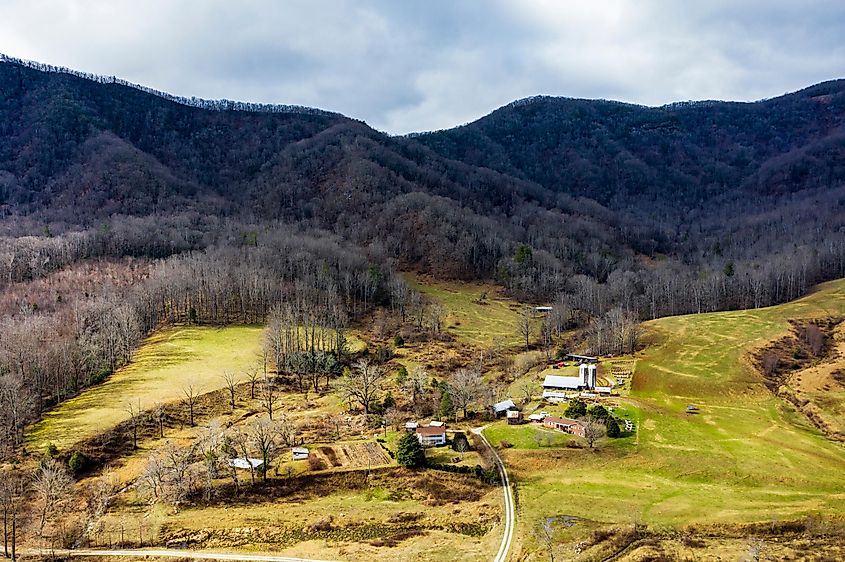 The beautiful landscape near Little Switzerland.