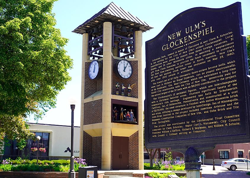 The Glockenspiel in New Ulm, Minnesota