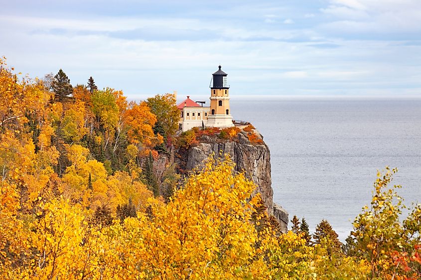 Split Rock lighthouse on the north shore of Lake Superior in Minnesota
