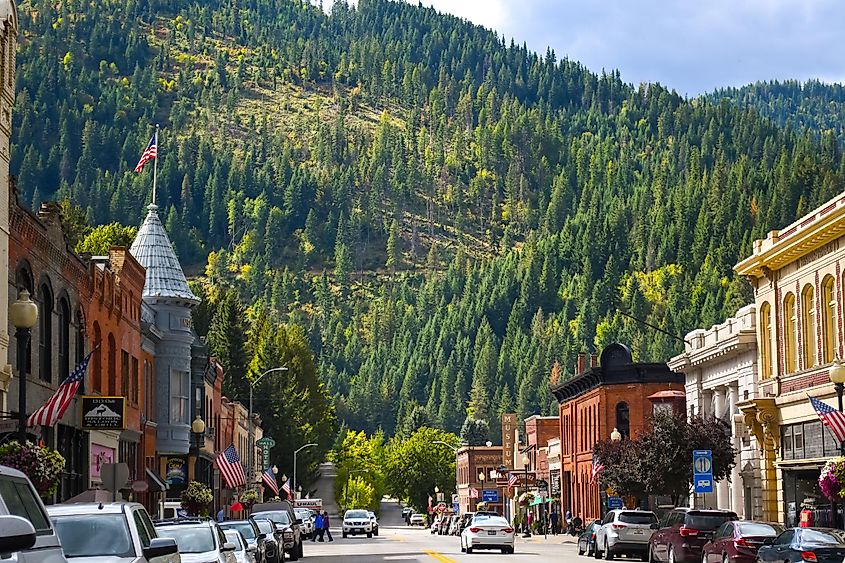 The charming town of Wallace, Idaho.