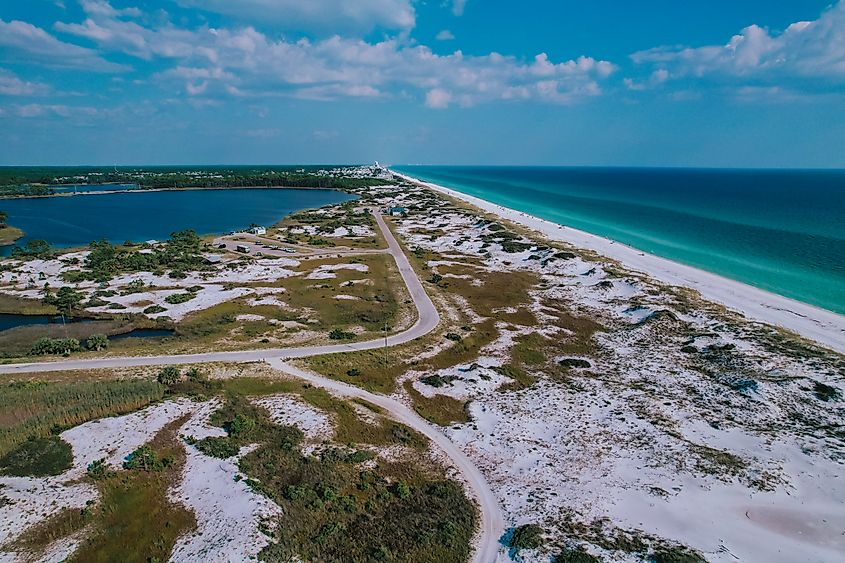 Grayton State Park in Florida along Highway 98.
