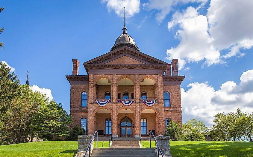 Washington County historic courthouse in Stillwater, Minnesota