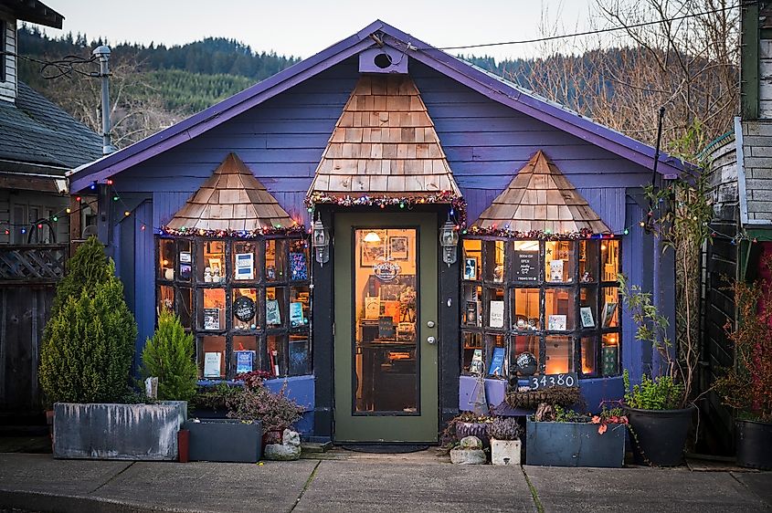 Quirky store in the town of Cloverdale in Oregon.