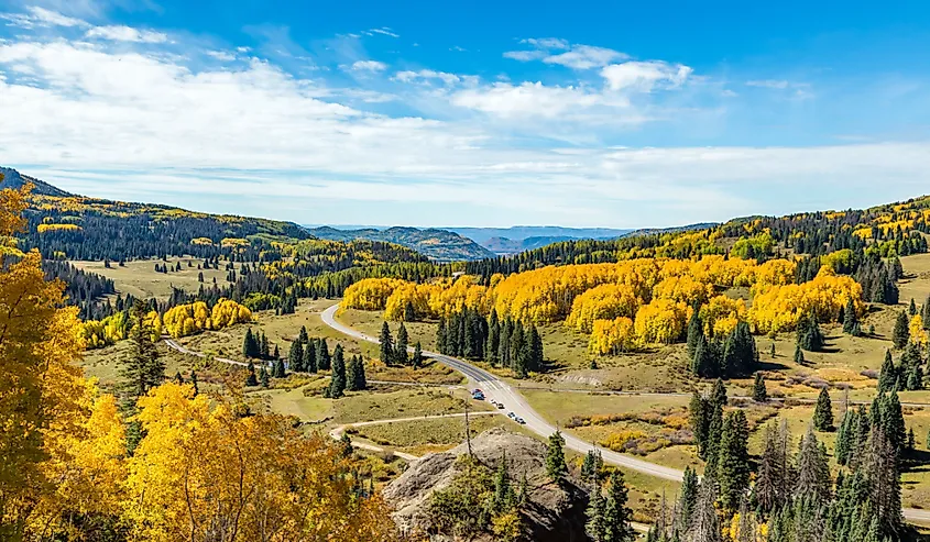 Fall landscape near Chama, New Mexico.