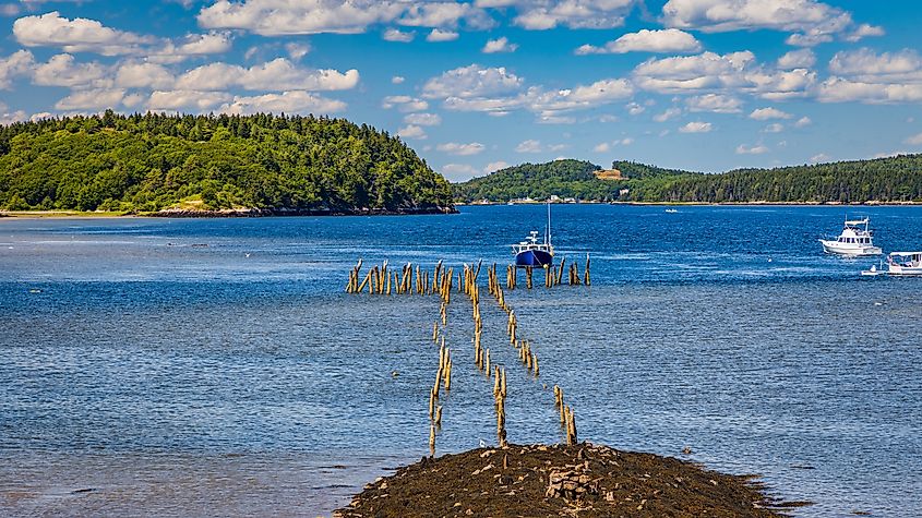 The Kennebec River in Phippsburg, Maine.