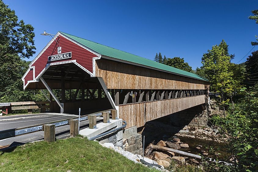 Covered Bridge in Jackson, New Hampshire.