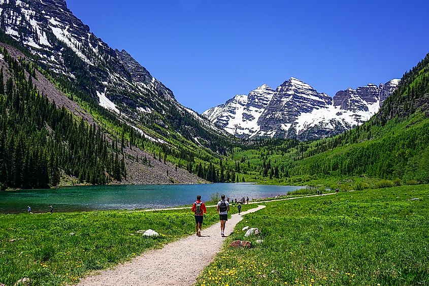 Maroon Bells, Aspen, Colorado, USA.