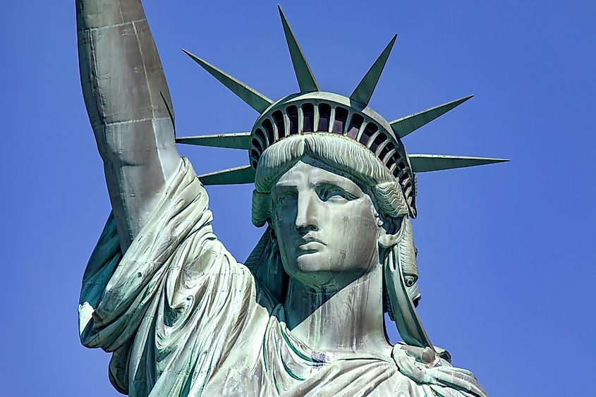 The original Statue of Liberty in New York.