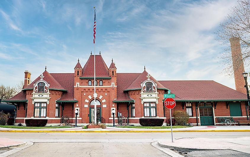 Classic brick building in Nampa, Idaho