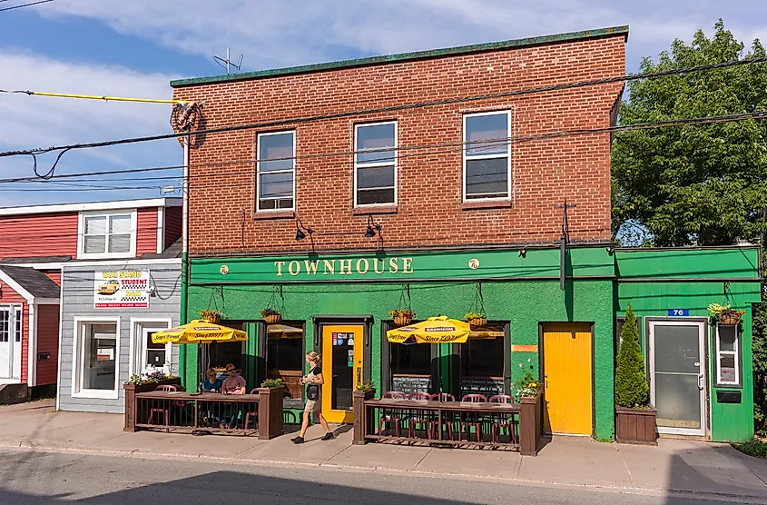 ANTINOGISH, NOVA SCOTIA, CANADA - JULY 17, 2018: The Townhouse Brewpub and Eatery.