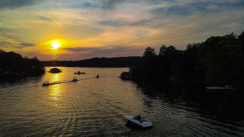 Raccoon Island Ferry on Lake Hopatcong, NJ