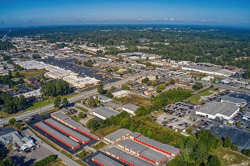 Aerial view of Martinez, Georgia.